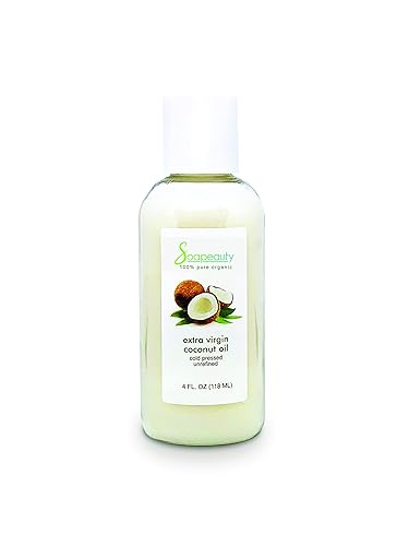 Aceite de coco virgen extra sin refinar prensado en frío 100% puro natural 4 onzas
