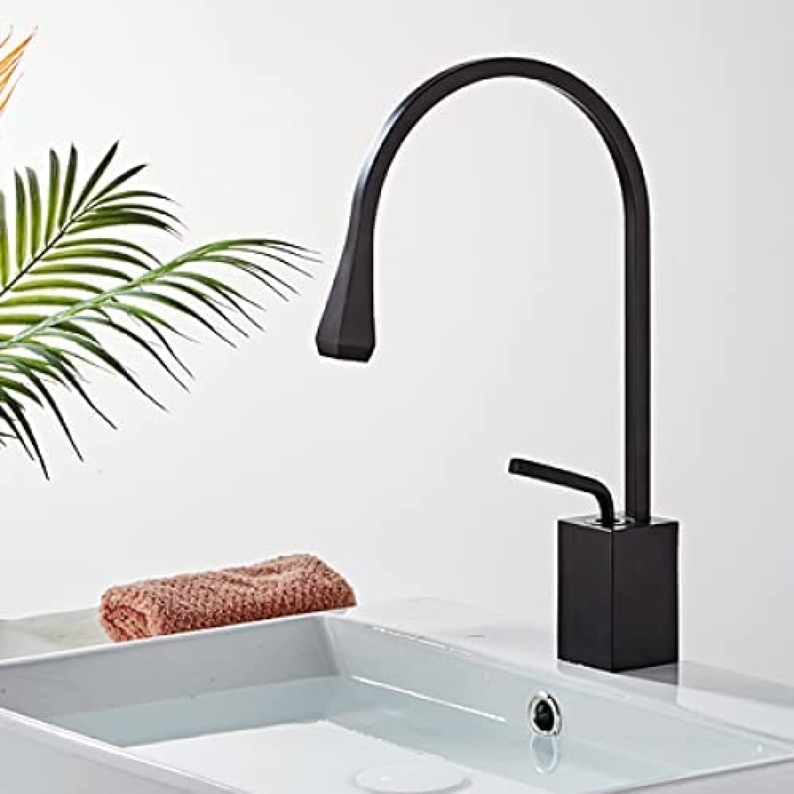 Mélangeur d'eau froide et chaude céramique pour robinet de salle de bain bas