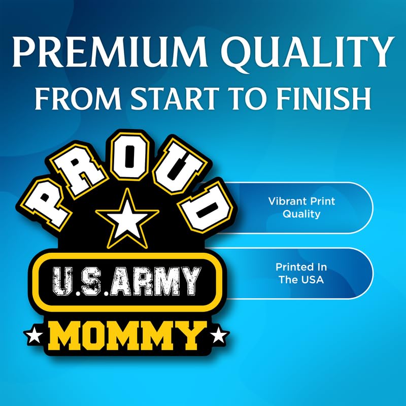 Calcomanías de Vinilo US Army Mommy Pegatinas Coche Resistentes Exterior 5" 3