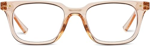 Peepers by PeeperSpecs Tennessee Soft Square Blue Light Blocking Reading Glasses, 50 + 3.5