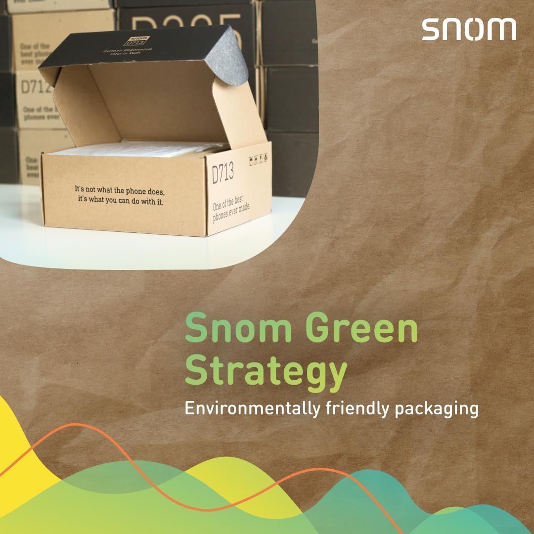 Snom M6 Ripetitore DECT per Telefono Cordless Casa - Estende il Raggio d'Azione di Basi DECT Snom M300, M400, M700, M900 - Fino a 5 Chiamate Simultanee, Qualità Audio a Banda Larga