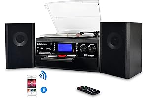 LP to CD: Vinyl to MP3 Converter with CD, Cassette, and Radio