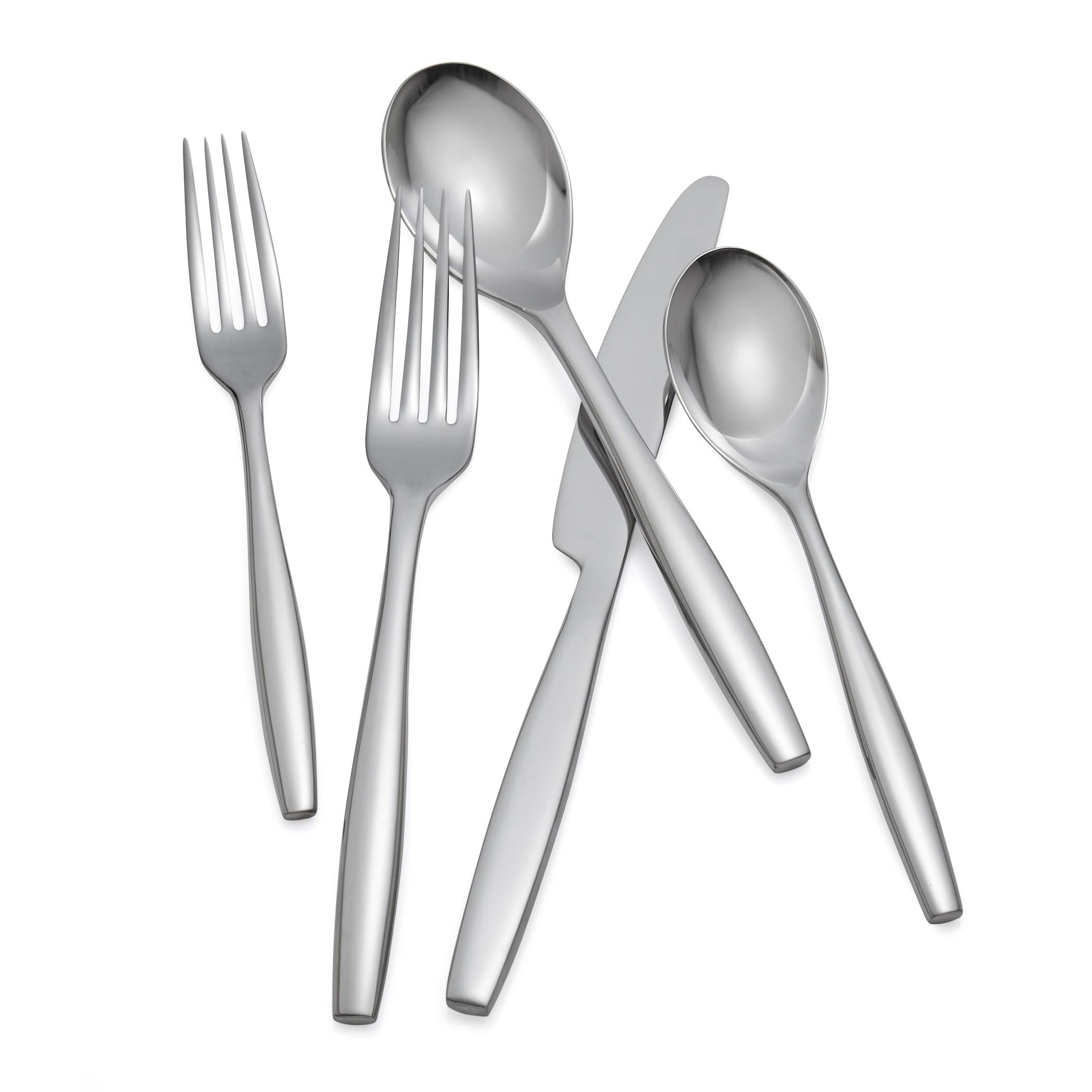 Amazon.com | Nambé Aidan 45-Piece Stainless Steel Silverware Set