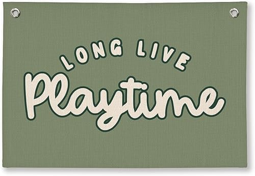 Miniatura 11 de Decoración de pared para sala de juegos, decoración de sala de juegos para niños, pancarta colgante de lino, decoración de pared de sala de juegos