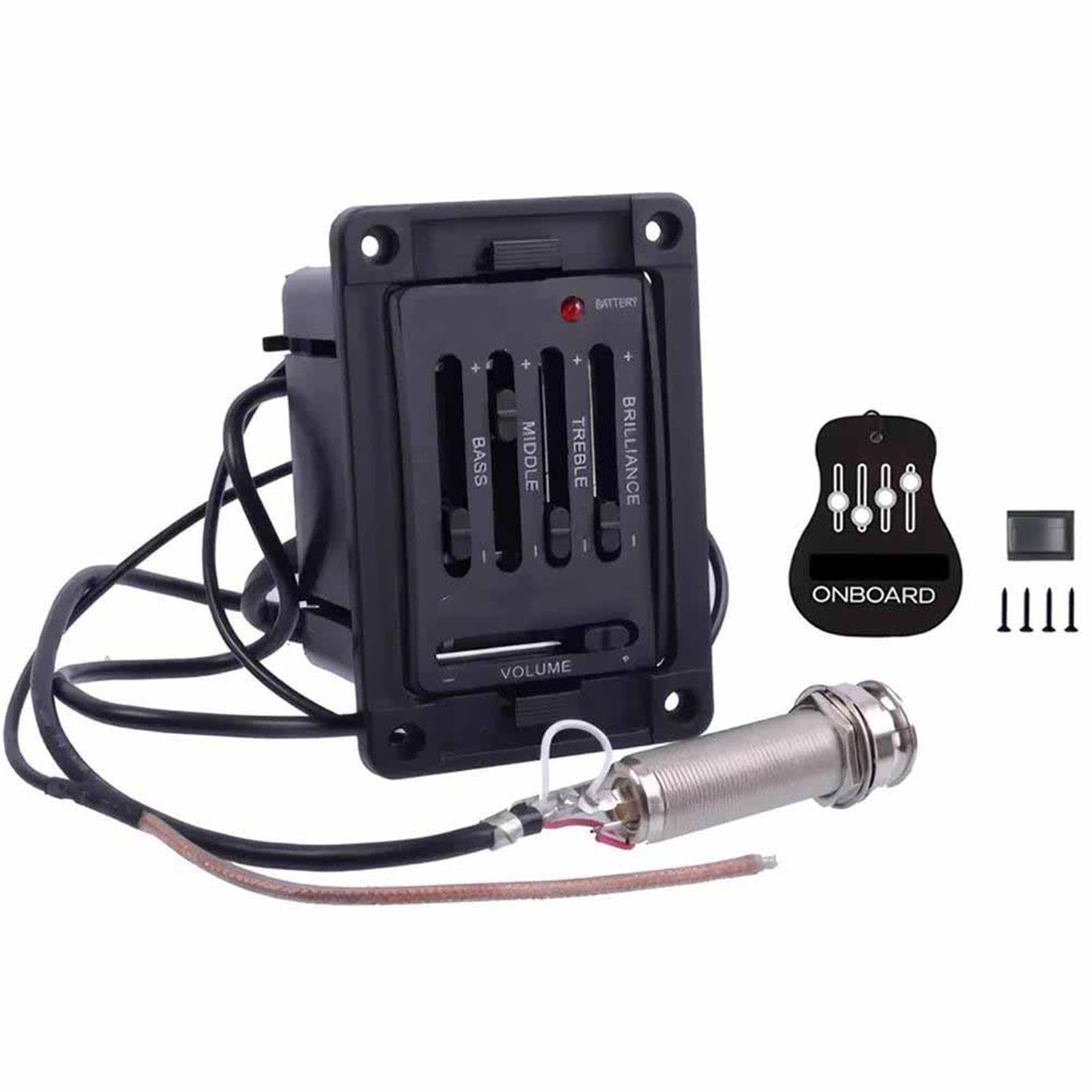 Przetwornik Gitary Akustycznej Korektor Tuner Pickup