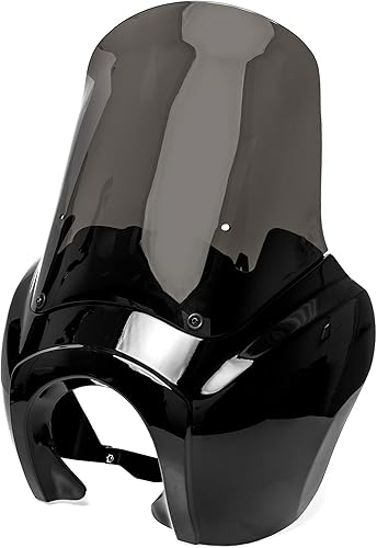 Miniatura 8 de Krator Carenado de parabrisas de motocicleta, deflector de viento, accesorios de motocicleta, parabrisas ahumado, compatible con Harley Davidson
