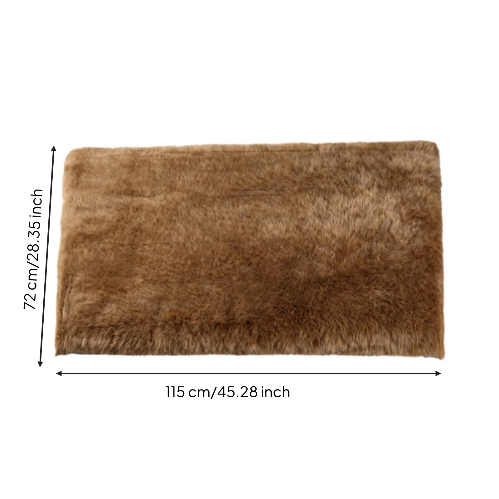 Weich selbsterwärmende Haustiermatte, Khaki, XL 72 115cm