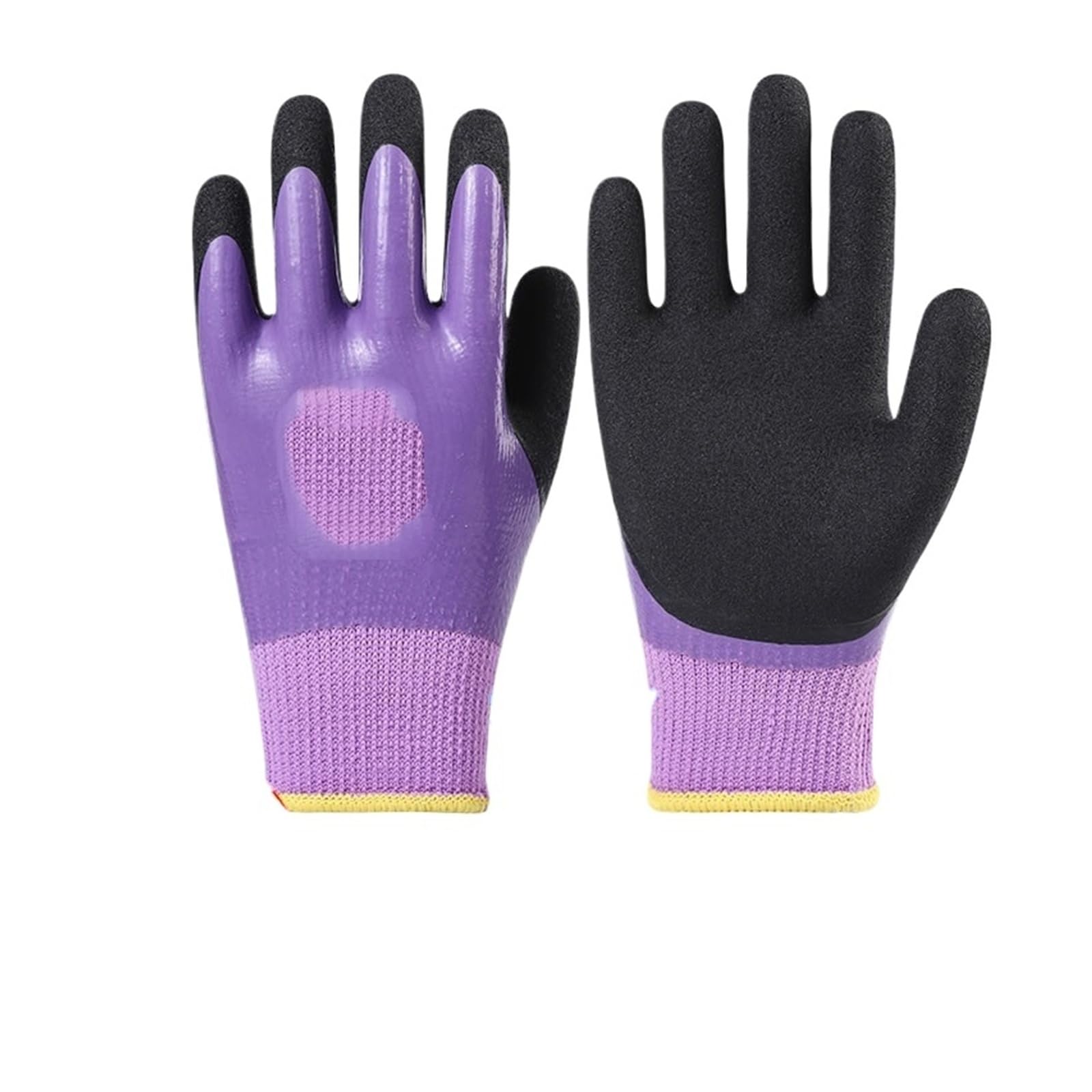 Générique Gants de travail imperméables, antidérapants thermiques, enduits caoutchouc Latex, for la réparation du jardin, sécurité des constructeurs, hiver, 5 paires(Waterproof S)