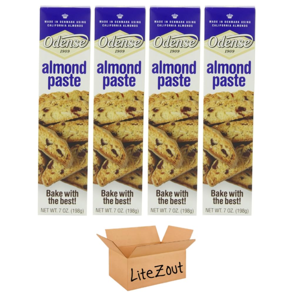 Odense Almond Paste 7oz Tubes Gluten Free (pack of 4), by Litezout Grocery