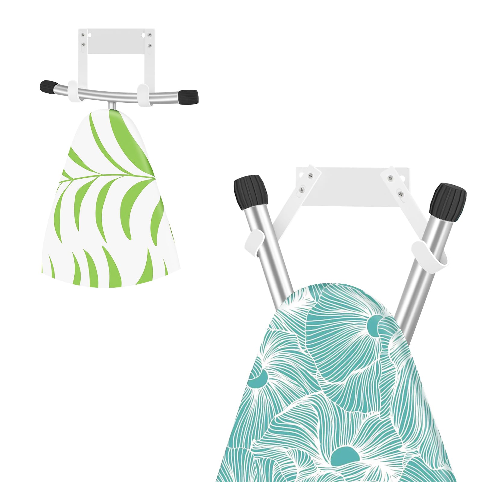 JUYSON Ironing Board Holder Wall Mount for T&Y Leg Ironing Board Hanger, Small Wall Mounted Ironing Board, Iron Holder Wall Mounted for Laundry Room