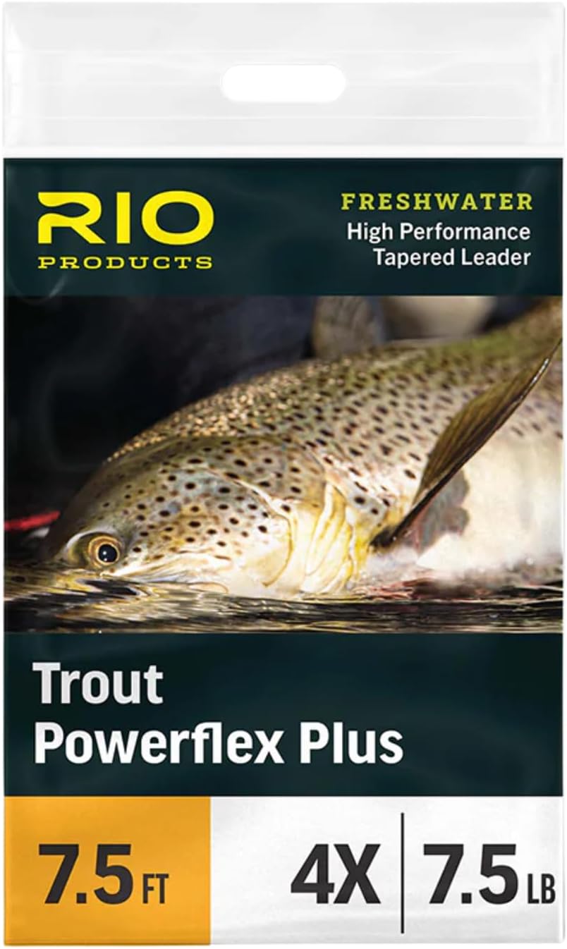 - Trout Powerflex Plus Leader, Pre-Tied Loop for Easy Rigging, High Performance Tapered Leader Line, Clear