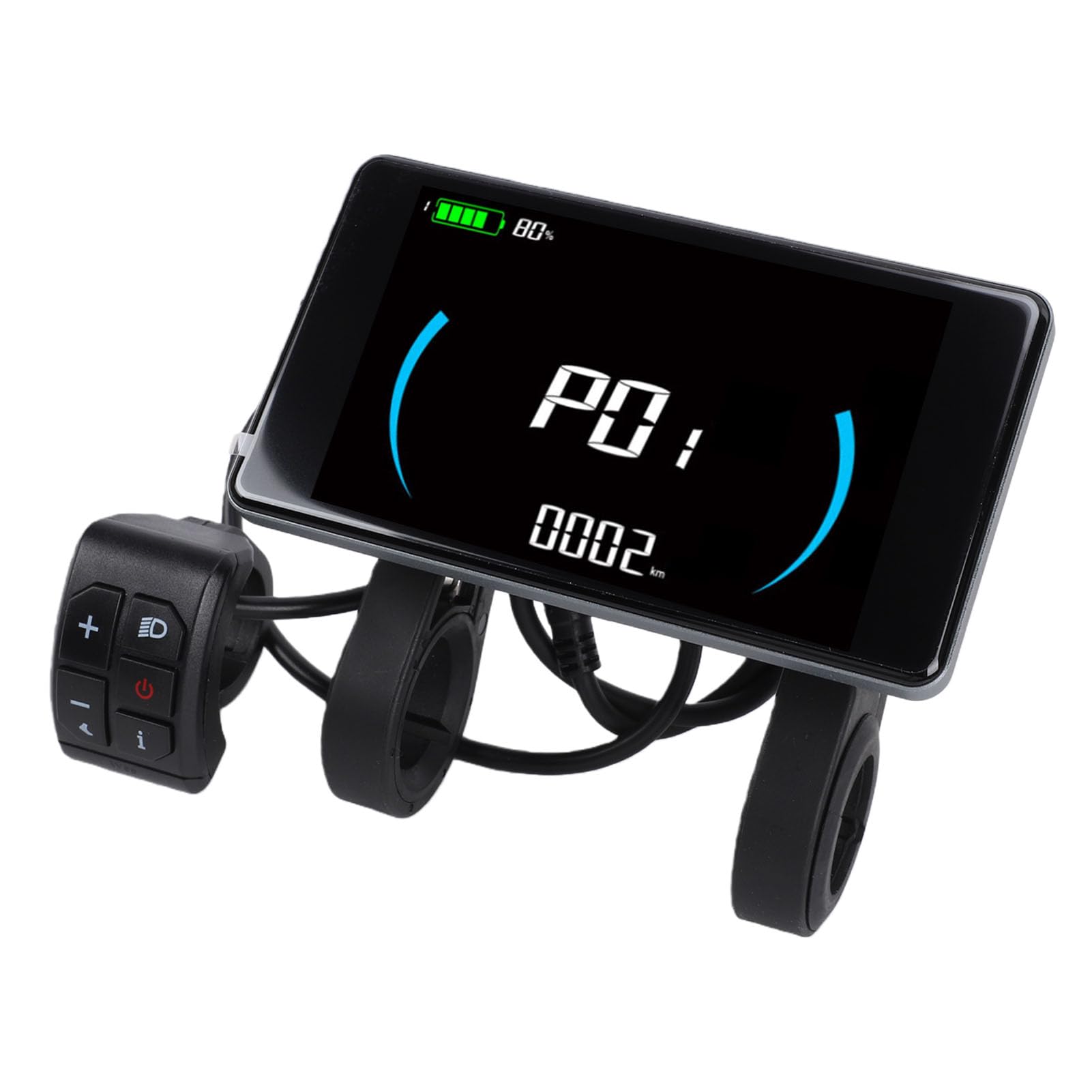 Vikye Display LCD per Bici Elettrica, Monitor velocità e Batteria