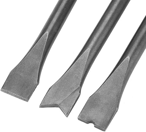 Miniatura 7 de Juego de cinceles de martillo de aire, cincel de martillo de aire, vástago redondo extra largo, juego de brocas de martillo neumático