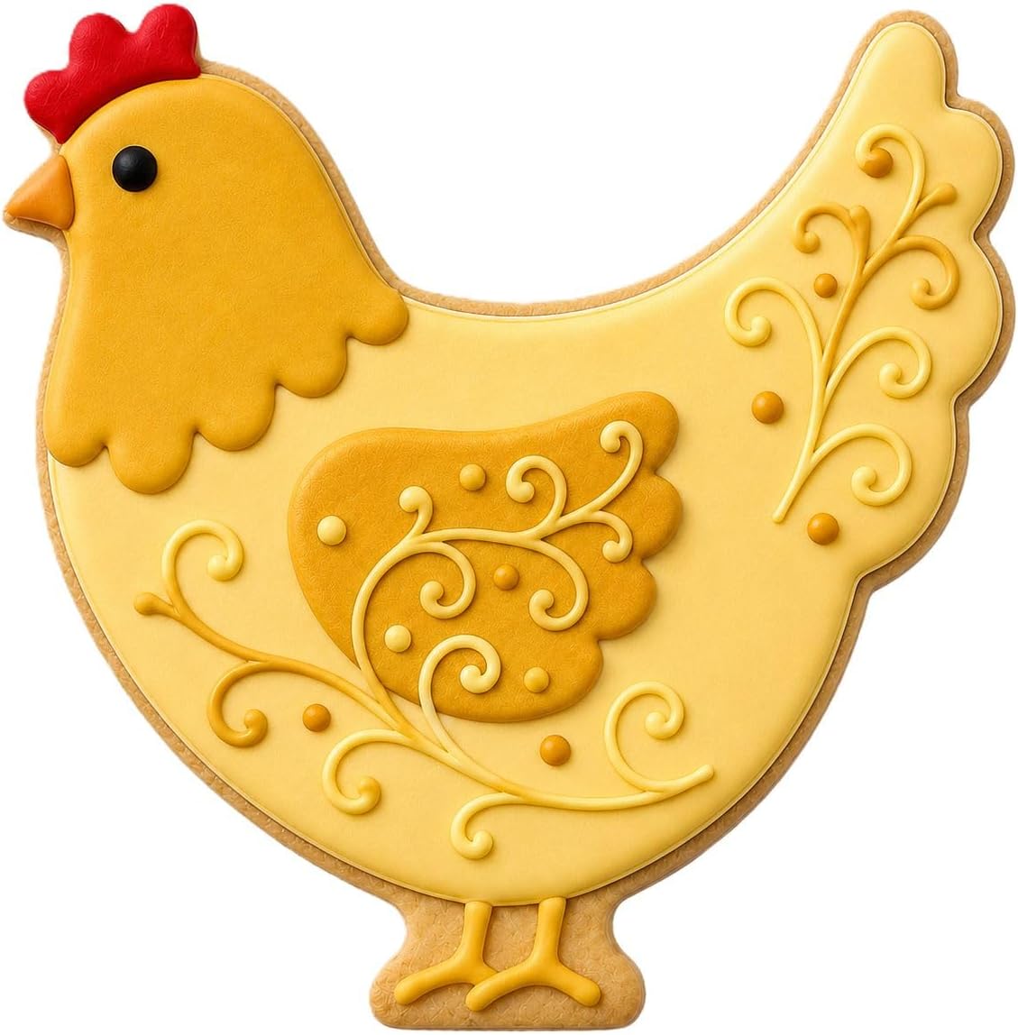 3.75 Inch Hen Rooster Chicken Cookie Cutter for Cookies & Crafts