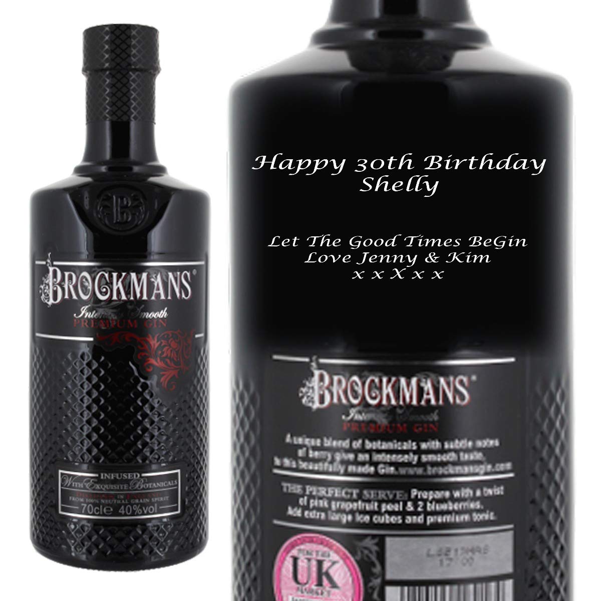 Personalised Brockmans Gin 70cl