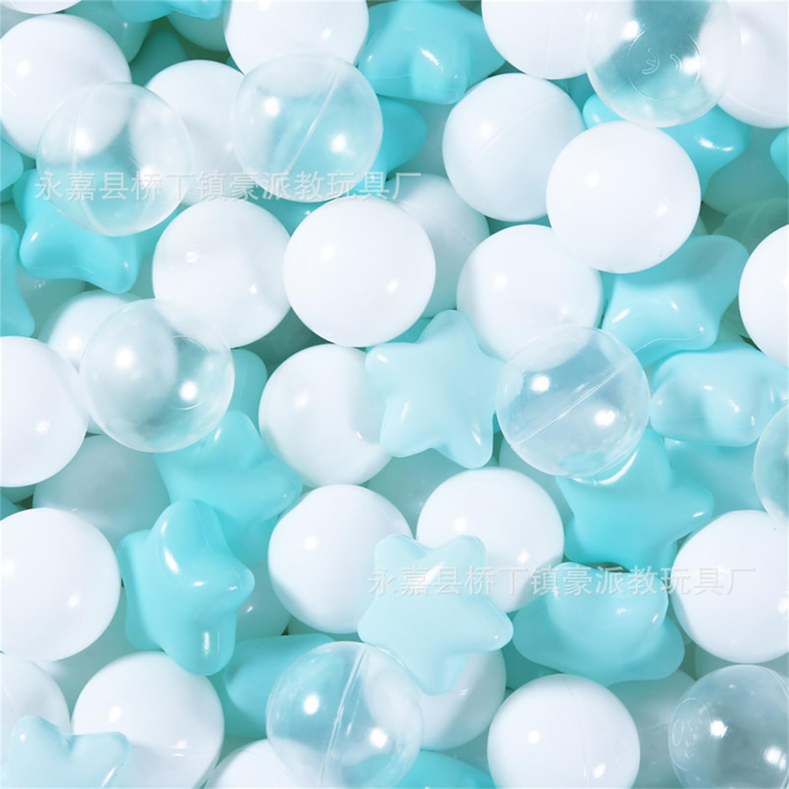 Andanna Play Plastic Balls for Ball Pit, Crush Proof Play Balls for Ball Pit, Pit Balls in Assorted Colors,Macaron Ocean Balls for Play Tent 2.15 Inch Pack of 100