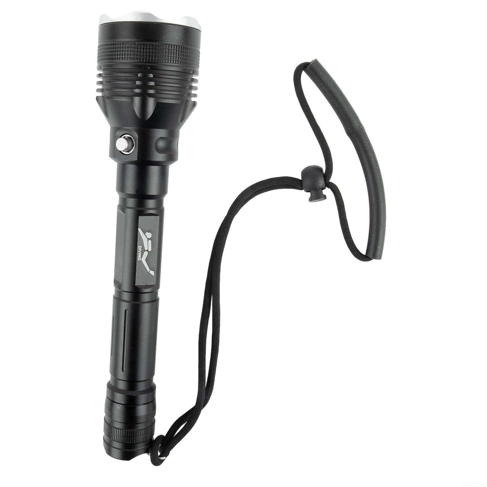Torcia subacquea IPX8 impermeabile 4000LM LED torcia subacquea 80 m luce subacquea con cinghia regolabile per immersioni subacquee campeggio escursionismo (C)