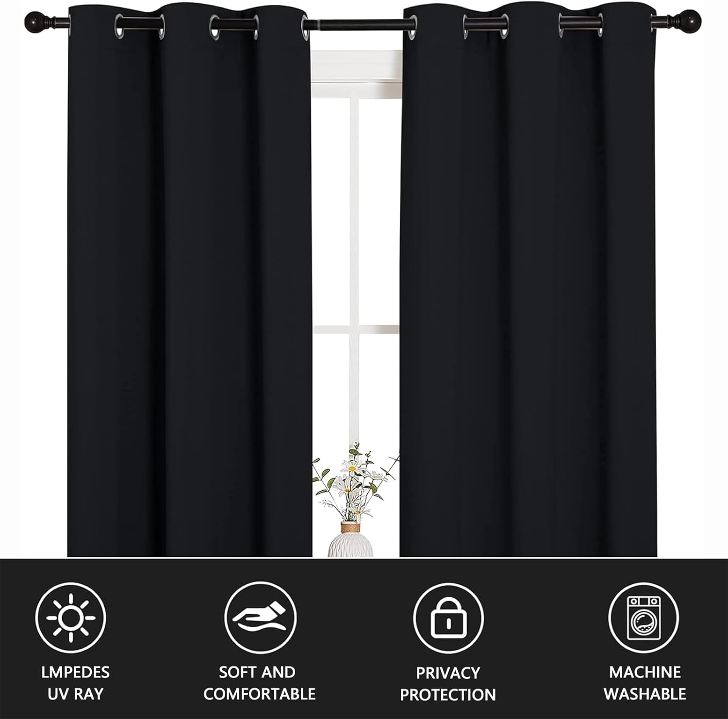 Special Forces Light Blocking Curtains, Helicopter Battlefield Curtains Thermal Soundproof, Battlefield Military Drapes for Bedroom Grommet Window Blackout Curtain 2 Panel Set, 52"x54"