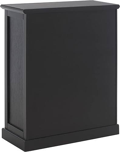 Miniatura 8 de Safavieh Home Collection Maralah Estantería de madera maciza negra con 5 estantes (totalmente montada)