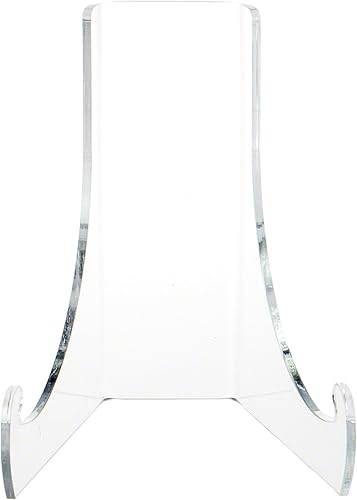Miniatura 1 de Plymor - Atril soporte plano de acrílico transparente con caballete y bordes