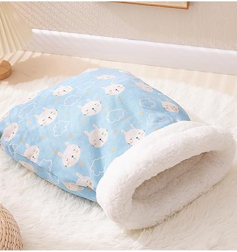 FineUsea Soft & Safe Cat Tunnel Sleep Bag Bed Cozy
