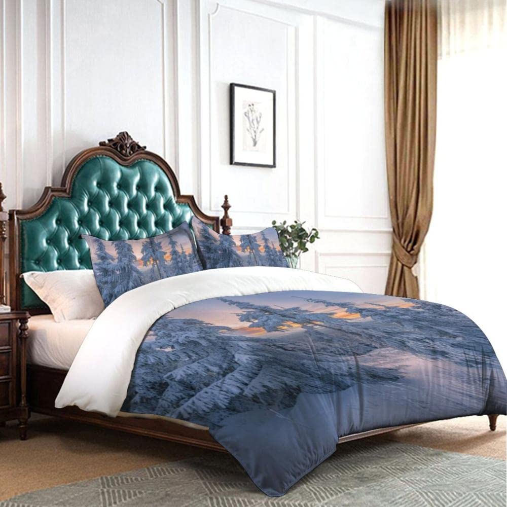 Paysage De Bambou Zen Parure De Lit 155X220 Avec 2 Taies D'Oreiller 65X65Cm Parure Housse De