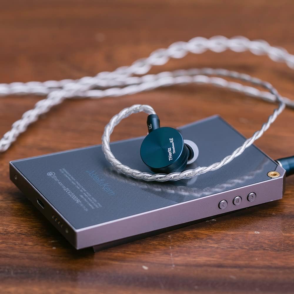 Contents of the Linsoul 7HZ Timeless AE package including earphones, cable, ear tips, and case