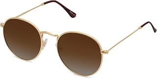 SOJOS SJ1014 Small Round Polarized Sunglasses Women Men Vintage Retro UV400 Shades