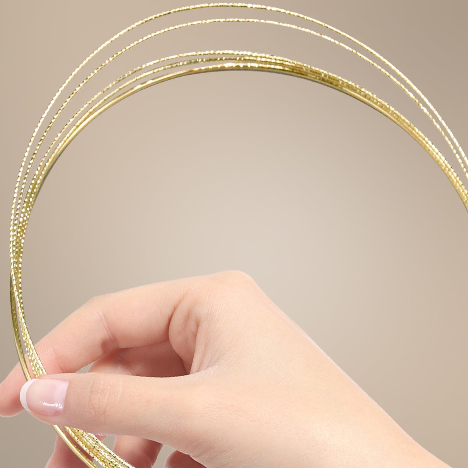 Fascia Per Capelli Con Stella FRCOLOR – Oro E Argento – Accessorio Per Natale E Feste – 24x15 Cm - 2