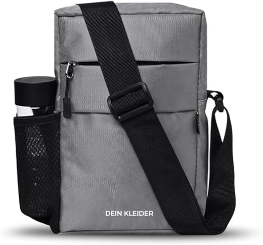 DEIN KLEIDER Nylon Sling Cross Body Utility Travel Office Business Messenger one Side Shoulder Bag for Men and Women
