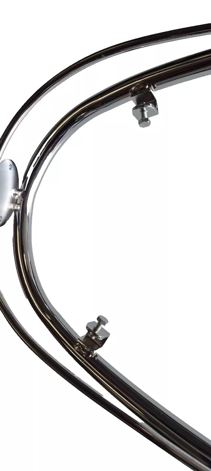 CUPPINI CHROME MUDGUARD BUMPER CRASH FENDER COMPATIBLE WITH LAMBRETTA LI S3TV SX