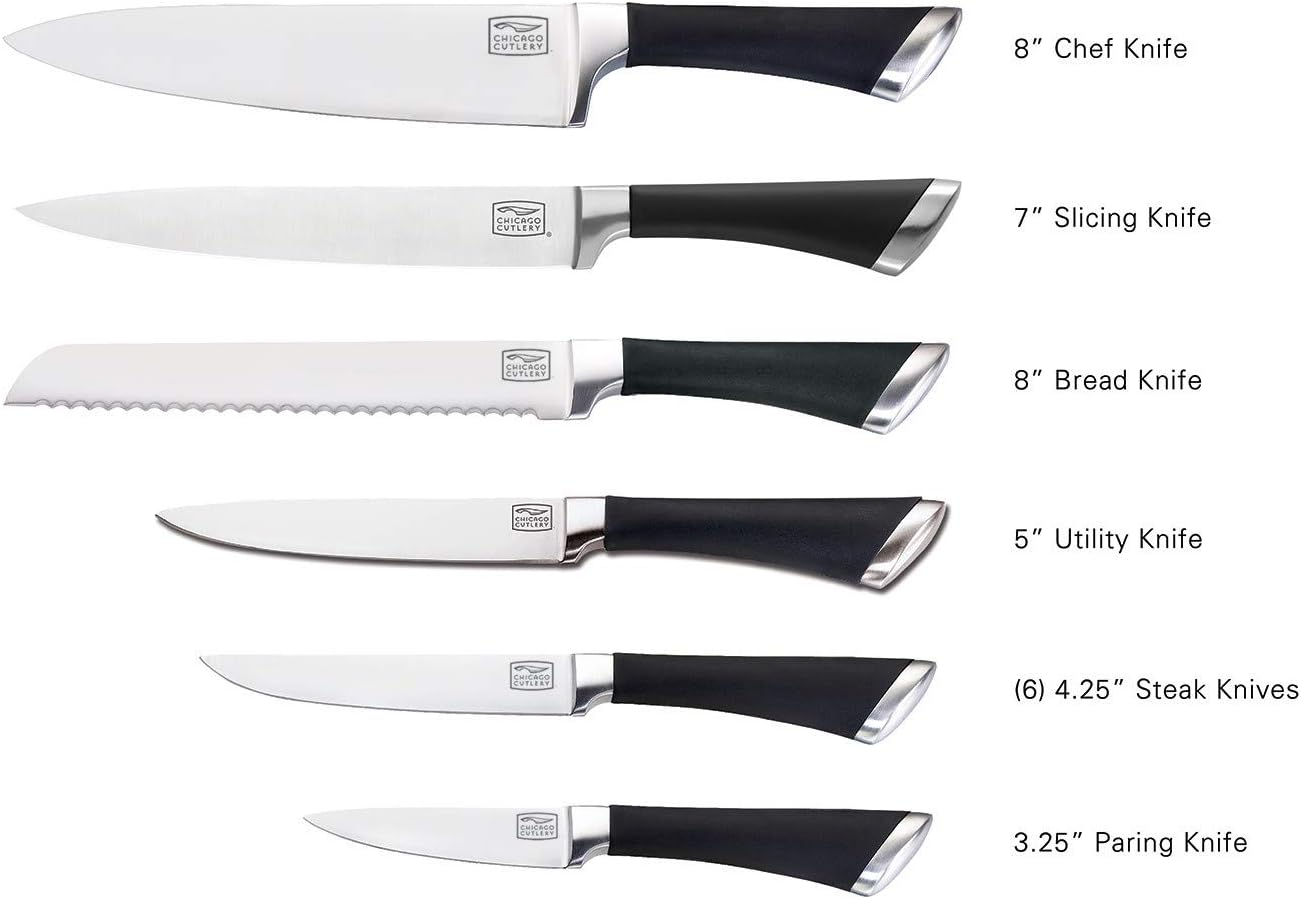 Chicago Cutlery Fusion Steak Knife Set, 6 Pieces: Kitchen & Dining