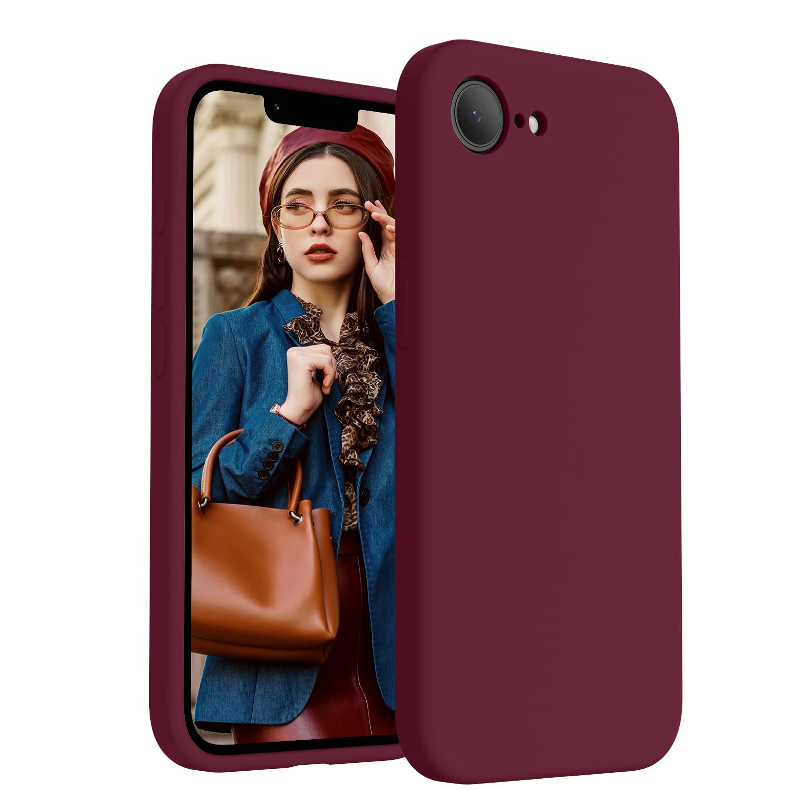FireNova Magnetic for iPhone 17e Case/iPhone 16e Case, Plum (Burgundy)