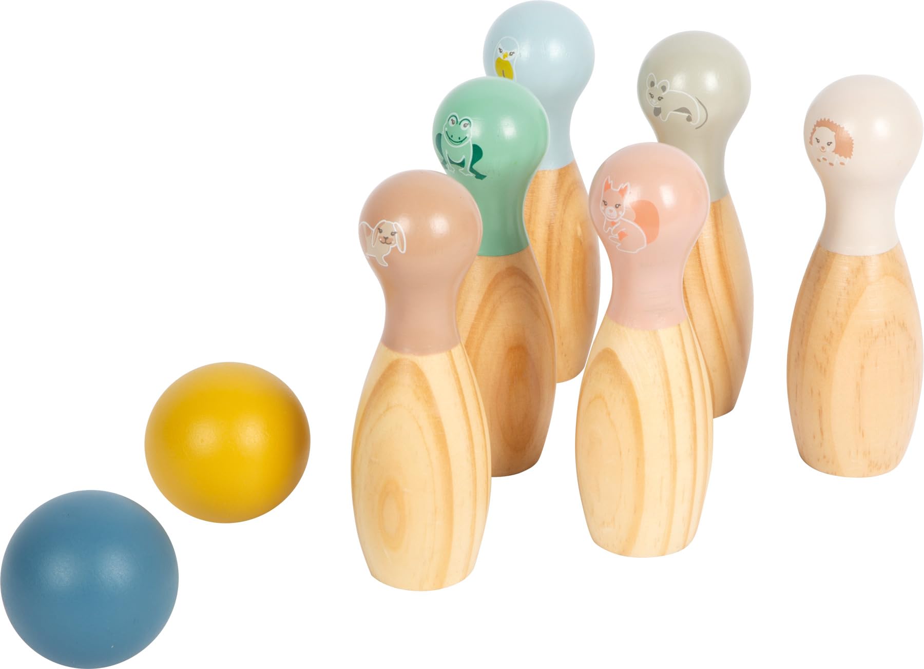 Small Foot Jeu de quilles « Garden Buddies » en Bois, avec des Motifs d'animaux, pour Les Enfants à partir de 3 Ans, 12644