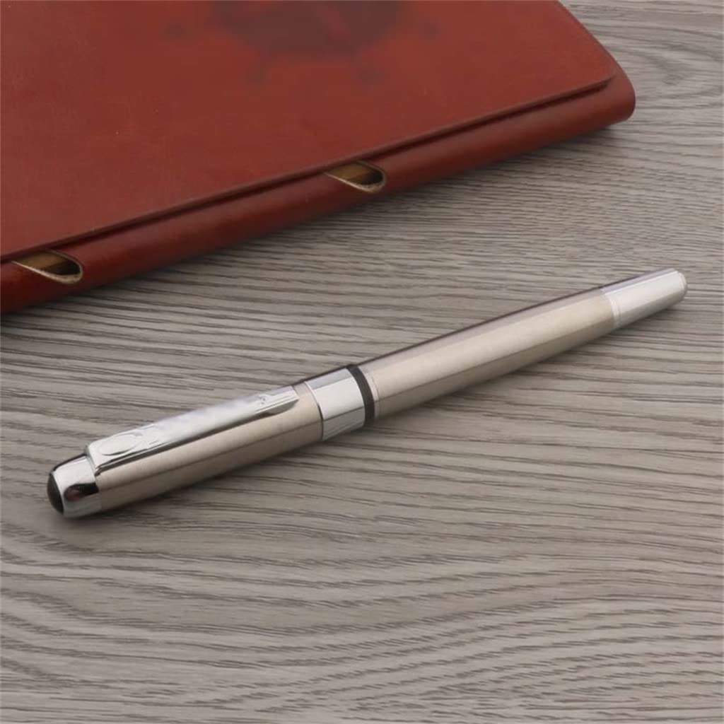 Stylo plume encre en acier inoxydable pour fournitures scolaires de bureau