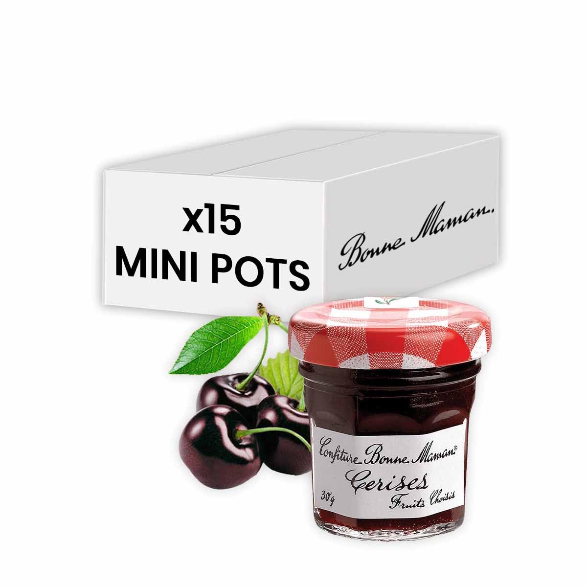 Bonne Maman Pot Confiture Cerise 15 x 30 g