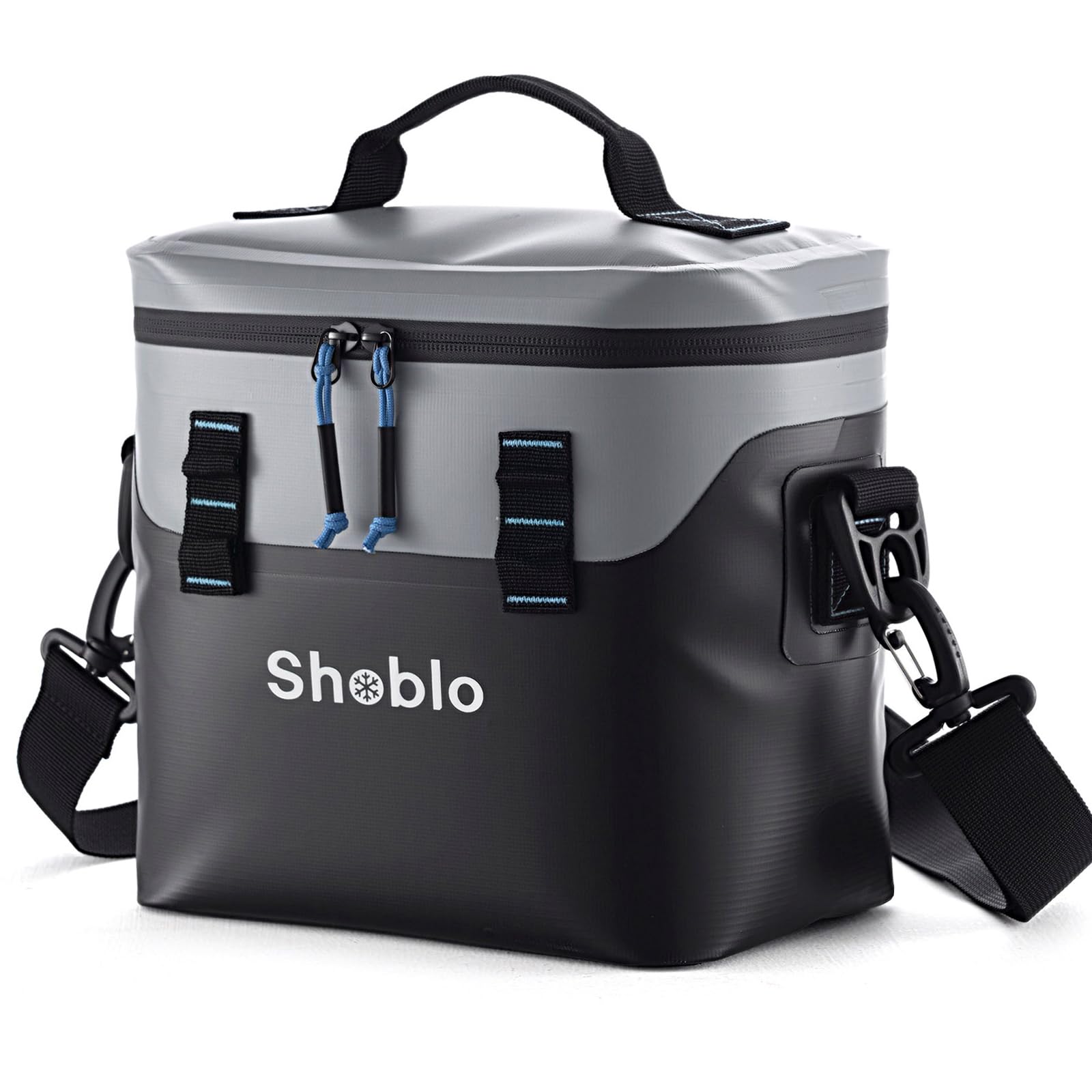 Insulated Cooler Bag, 8L Portable Cool Bag, Leakproof Waterproof Lunch Cooler Bag with Adjustable Shoulder Strap, Soft Thermal Cool Bag for Camping Beach Picnic BBQ Travel Work