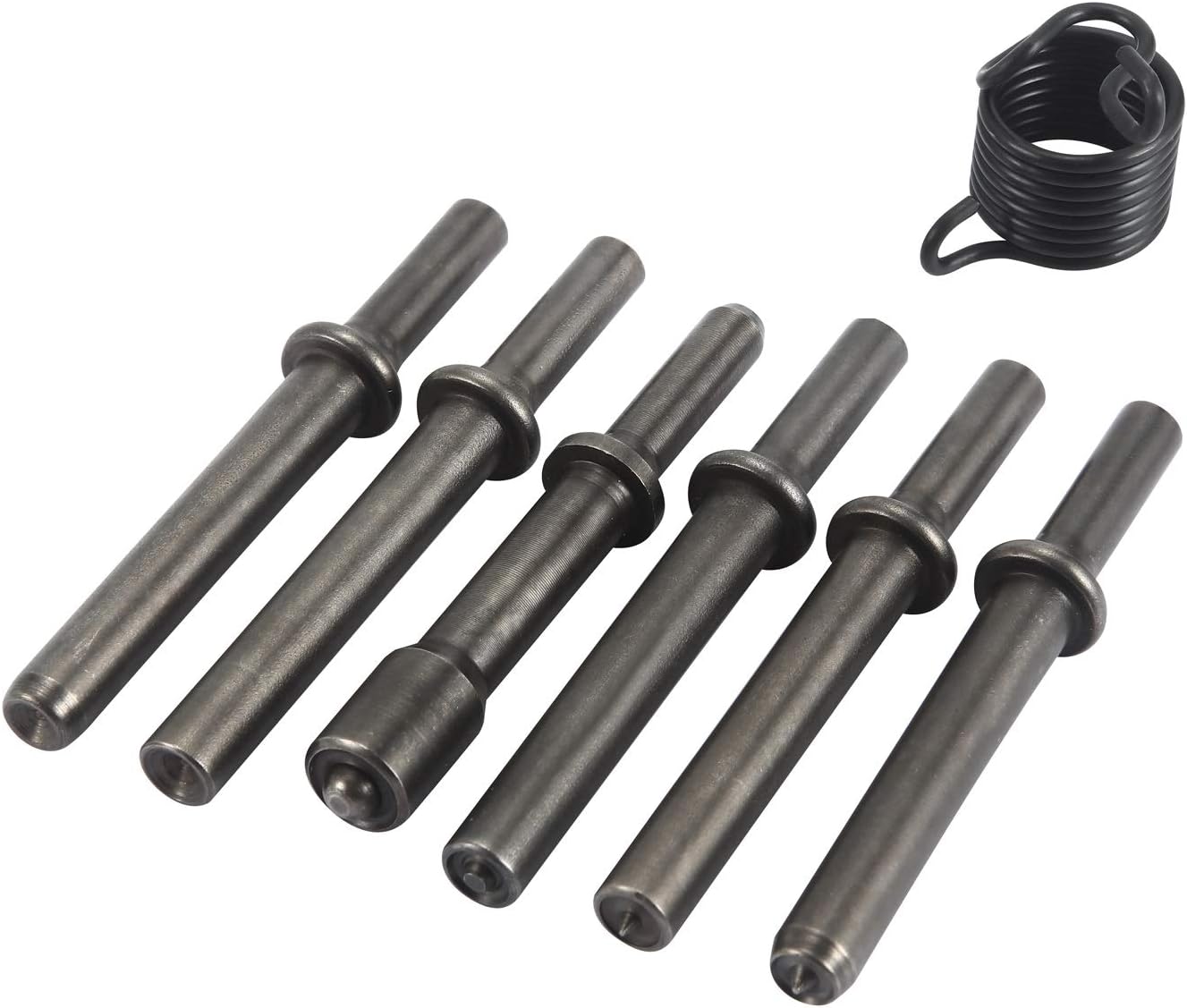 7 Pcs Great Heavy Duty Smoothing Pneumatic Air Rivet Hammer Tools Kit