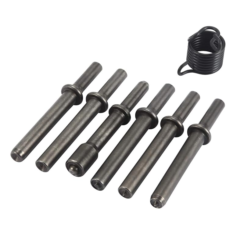 Kit de Ponteiros para Martelo Pneumático e Rebitador Anndason com 7 Peças SDFE080912