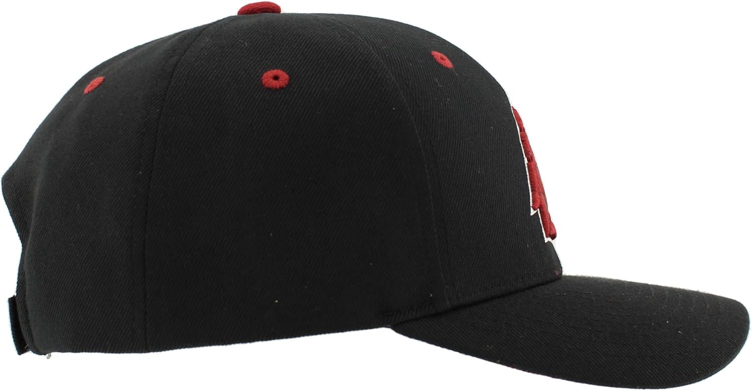 ZHATS NCAA Unisex-Adult NCAA Officially Licensed Snapback Hat Competitor Black - Image 7