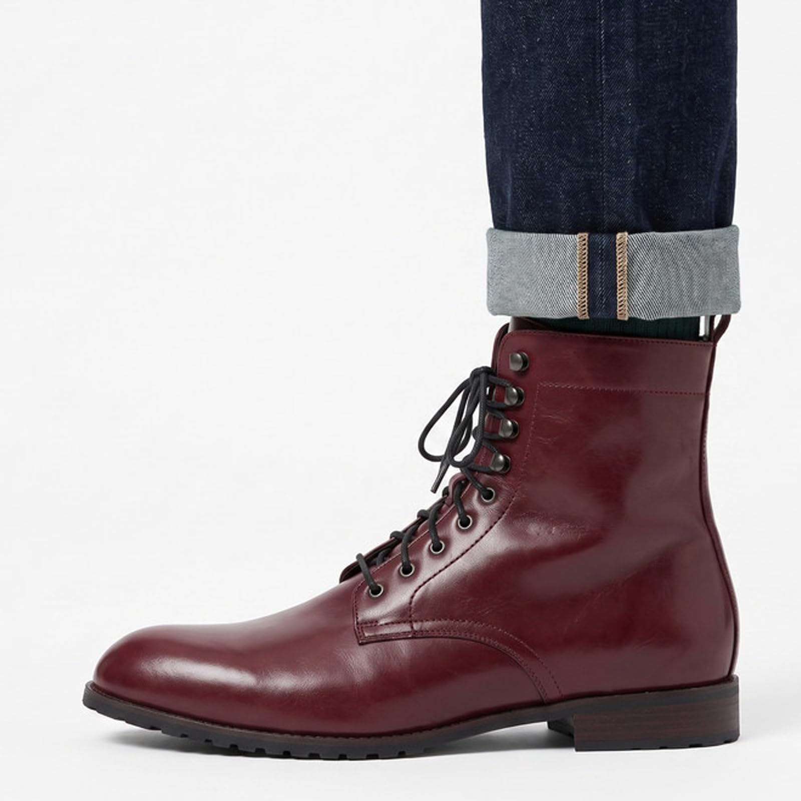 Stivaletti Equitazione Camminata Uomo Stile Britannico Vintage