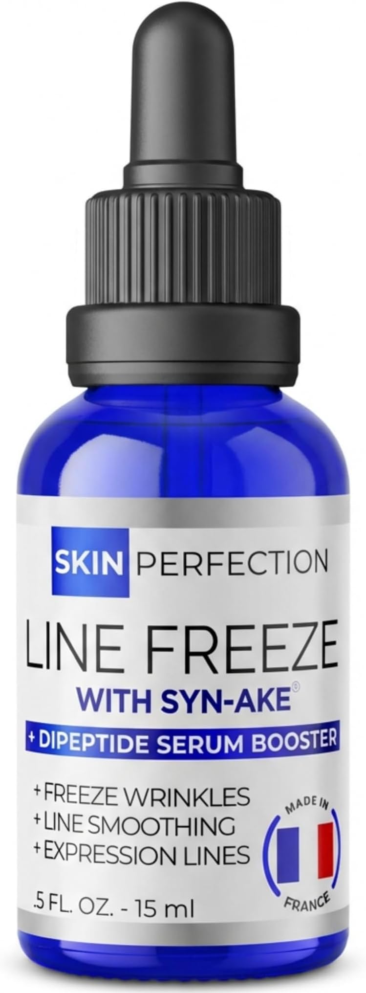 Skin Perfection Syn-AKE Freeze Wrinkles Peptide DIY Anti-Aging Skincare Booster Smooth Firm Vertical Expression Lines Between the Eyebrows the 11's .5 oz