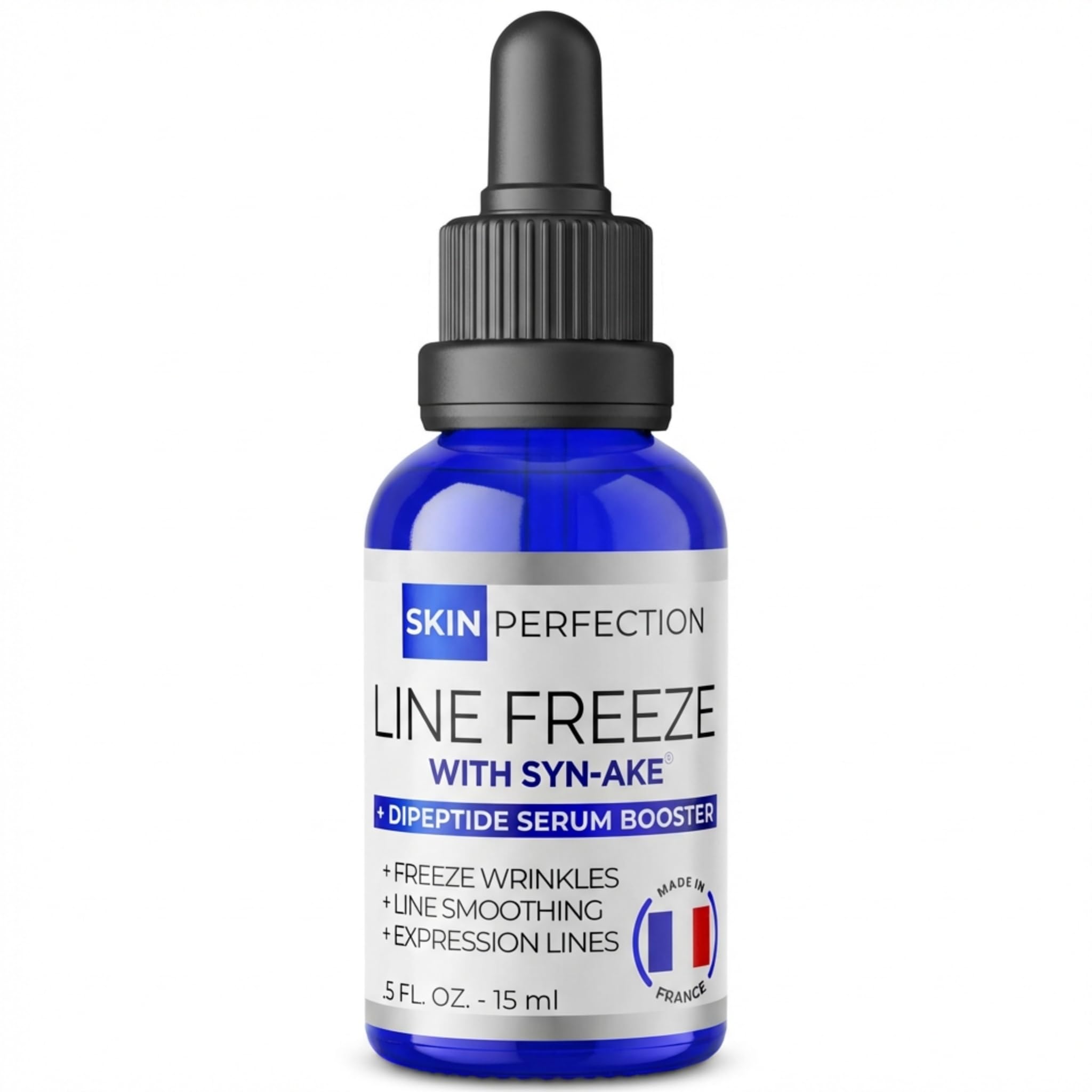 Skin Perfection Syn-AKE Freeze Wrinkles Peptide DIY Anti-Aging Skincare Booster Smooth Firm Vertical Expression Lines Between the Eyebrows the 11's .5 oz