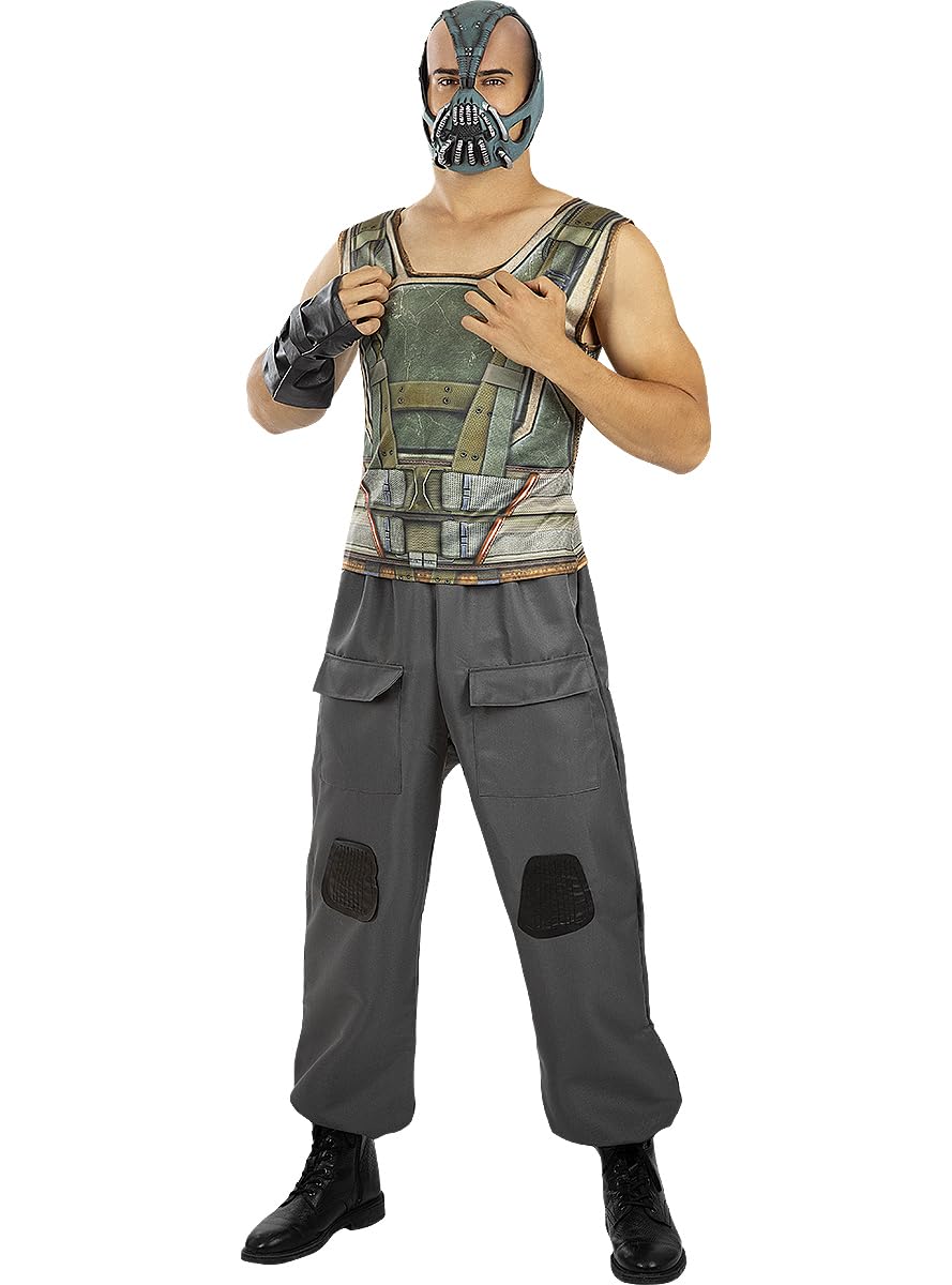 Funidelia | Disfraz de Bane - Batman para hombre Superhéroes, DC Comics - Disfraces para adultos, accesorios para Fiestas, Carnaval y Halloween - Talla XL - Gris/Plateado