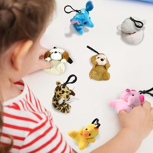 Miniatura 7 de CAMIRUS Paquete de 24 mini juguetes de peluche de animales, lindos juguetes surtidos de animales, pequeños juguetes de peluche, regalos para niños,