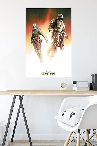 Miniatura 4 de Trends International Star Wars The Mandalorian Season 3 - Póster de pared dúo, 34 pulgadas de largo x 22.4 pulgadas, versión sin marco