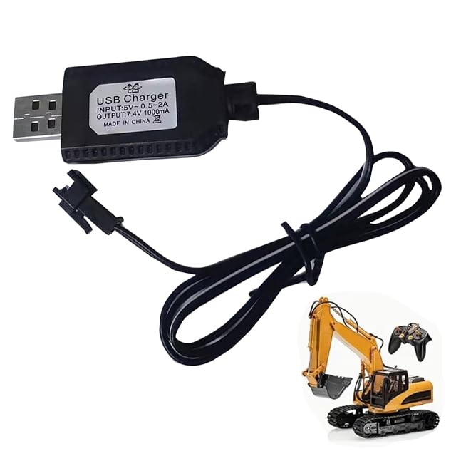 Povanjer Cargador para Drones - Cable de Carga rápida de 7,4 V 1000 mA para batería de