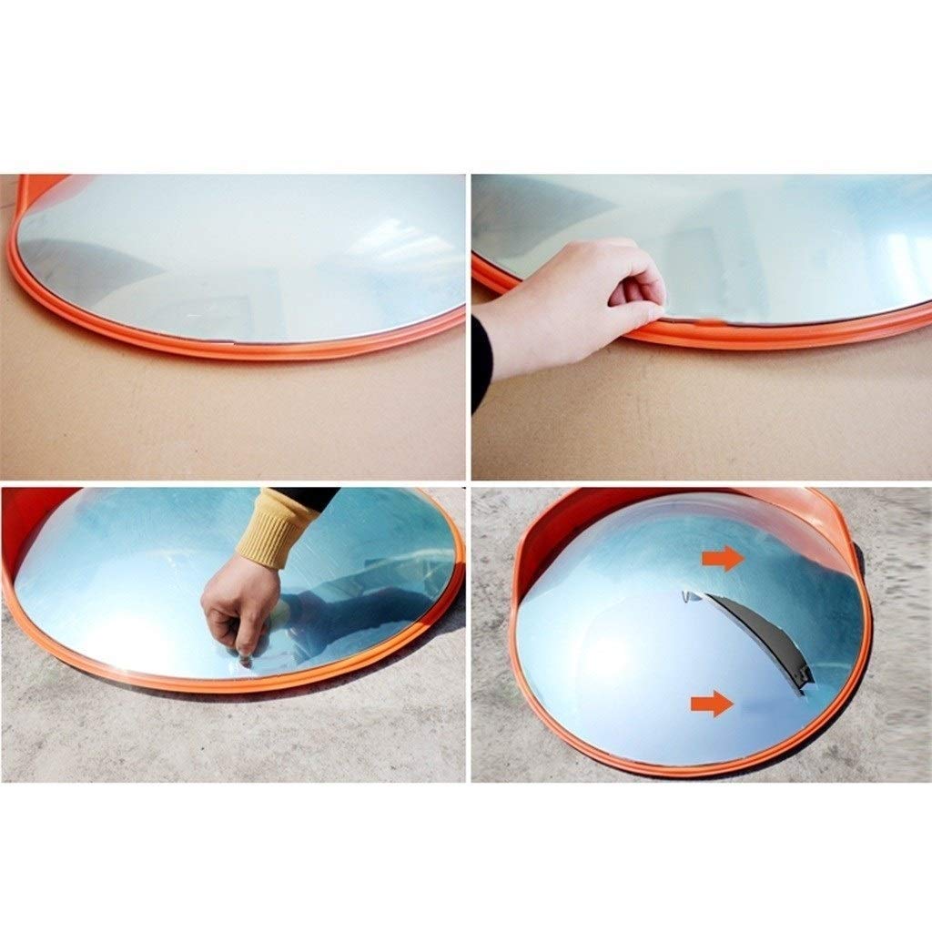 Espejo Convexo de Seguridad para Interiores, 30-80 CM Centro Comercial Supermercado Espejo de plástico portátil Espejo antirrobo Lente (Tamaño: 75 CM)