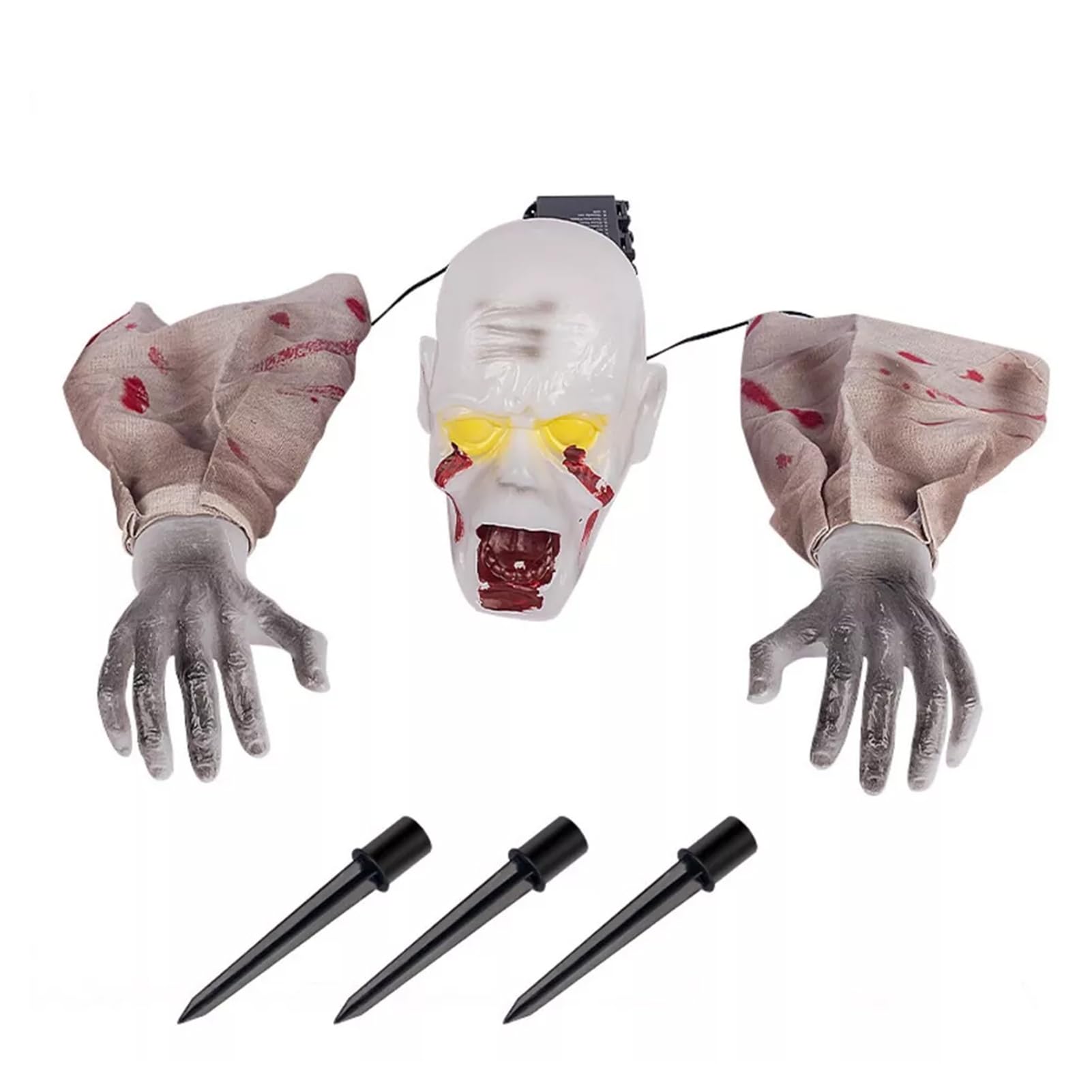 TWISAXC Halloween Box Set Scary Zombie Decorations Halloween Decorations Glowing Skeleton Creepy Glowing Gho St Lawn Stakes Gho St Creeper Scary