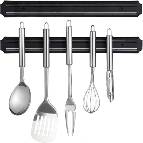 Tiras de cuchillos magnéticas, tira magnética de almacenamiento de cuchillos de 15 pulgadas, soporte para cuchillos, estante para cuchillos, tira de